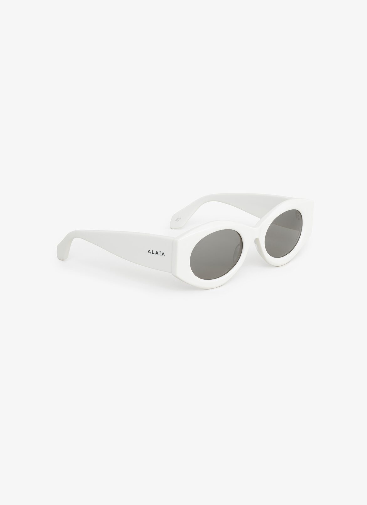 OVAL SUNGLASSES ALAÏA WHITE OVAL SUNGLASSES
